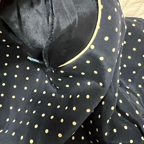 90s Vision Apparel Silk Dot
Dress 6 medium blue and cream midi - Picture 10 of 12